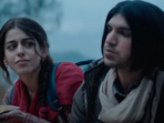 Alaya F and Karan Mehta in a still from the film. Alaya F and Karan Mehta in a still from the film.