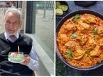 Ahmed Aslam Ali, who invented the dish by improvising a sauce made from a tin of tomato soup at his restaurant Shish Mahal in the 1970s, died on Monday morning.(Instagram/@officialshishmahal) Ahmed Aslam Ali, who invented the dish by improvising a sauce made from a tin of tomato soup at his restaurant Shish Mahal in the 1970s, died on Monday morning.(Instagram/@officialshishmahal)