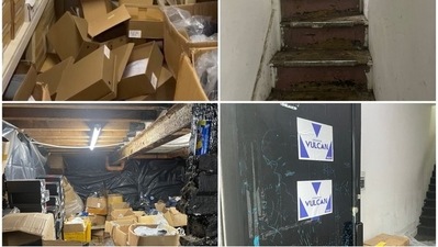 During a search of the property, it was discovered that there was an excess amount of rat urine and feces everywhere on the premises. (@gmpolice) During a search of the property, it was discovered that there was an excess amount of rat urine and feces everywhere on the premises. (@gmpolice)