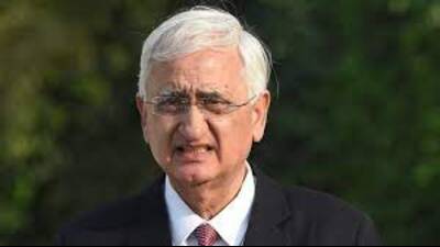 Senior Congress leader Salman Khurshid. (HT file)
