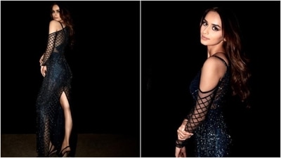 Manushi Chhillar earlier decked up in a shimmery gown and slayed fashion goals, yet again, all the while making fashion lovers scurry to take notes. (Instagram/@manushi_chhillar) Manushi Chhillar earlier decked up in a shimmery gown and slayed fashion goals, yet again, all the while making fashion lovers scurry to take notes. (Instagram/@manushi_chhillar)