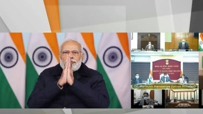 Prime Minister Narendra Modi chairs high-level meet to review Covid-19 situation. Prime Minister Narendra Modi chairs high-level meet to review Covid-19 situation.