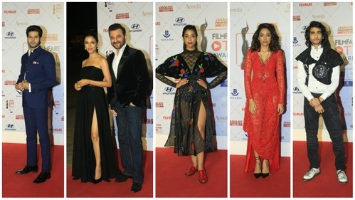 Abhimanyu Dassani, Shriya Pilgaonkar, Sanjay Kapoor, Sobhita Dhulipala and Shantanu Maheshwari at Filmfare OTT Awards. (Varinder Chawla) Abhimanyu Dassani, Shriya Pilgaonkar, Sanjay Kapoor, Sobhita Dhulipala and Shantanu Maheshwari at Filmfare OTT Awards. (Varinder Chawla)