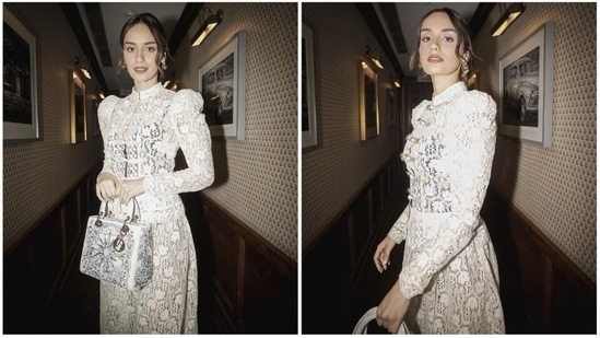 Earlier, Manushi Chhillar grabbed eyeballs at Christian Dior’s first-ever India event in Mumbai showcasing the Cruise 2023 collection.(Instagram/@manushi_chhillar)