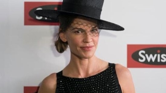 Hilary Swank: Two-time Oscar winner Hilary Swank owns a mansion on The World Islands, an artificial archipelago in the Arabian Gulf in Dubai which she purchased in 2008. (Getty Images)