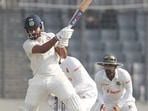 India' Shreyas Iyer plays a shot during the second day of the second cricket test match between Bangladesh and India, in Dhaka, Bangladesh, Friday, Dec. 23, 2022. India' Shreyas Iyer plays a shot during the second day of the second cricket test match between Bangladesh and India, in Dhaka, Bangladesh, Friday, Dec. 23, 2022.
