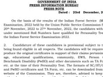 UPSC Indian Forest Service main exam results 2022 out at upsc.gov.in UPSC Indian Forest Service main exam results 2022 out at upsc.gov.in