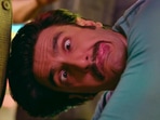 Ranveer Singh in a still from Cirkus. He has given such over-the-top expressions throughout.