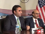 Bilawal Bhutto, addressing a press briefing in Washington during his US visit, likened himself to a donkey. (Twitter) Bilawal Bhutto, addressing a press briefing in Washington during his US visit, likened himself to a donkey. (Twitter)