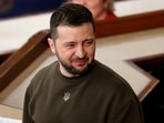 Russia-Ukraine War: President of Ukraine Volodymyr Zelensky is seen. 