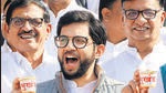 Nagpur, India - December 22, 2022: Maha Vikas Aghadi MLA Aaditya Thakreay with other MLAs protests against the Maharashtra Government demanding resignation of Maharashtra Governor Bhagat Singh Koshiyari on the fourth day of the Winter Session of Maharashtra State Assembly, at Vidhan Bhawan, in Nagpur, Thursday, December 22, 2022. (Photo by Sunny Shende/HT Photo) (HT PHOTO) Nagpur, India - December 22, 2022: Maha Vikas Aghadi MLA Aaditya Thakreay with other MLAs protests against the Maharashtra Government demanding resignation of Maharashtra Governor Bhagat Singh Koshiyari on the fourth day of the Winter Session of Maharashtra State Assembly, at Vidhan Bhawan, in Nagpur, Thursday, December 22, 2022. (Photo by Sunny Shende/HT Photo) (HT PHOTO)