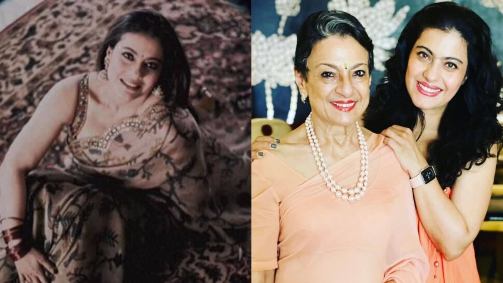 Kajol Kajol Sexy Photoxxx - Kajol poses in saree for photoshoot, says 'feeling like mom' Tanuja. See  pics | Bollywood - Hindustan Times
