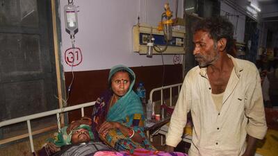 A victim of Saran hooch tragedy being treated in Patna Medical College and Hospital, in Patna. (PTI) A victim of Saran hooch tragedy being treated in Patna Medical College and Hospital, in Patna. (PTI)