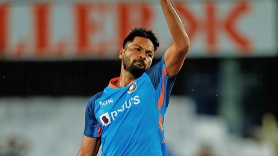 India's Mukesh Kumar (BCCI Twitter) India's Mukesh Kumar (BCCI Twitter)