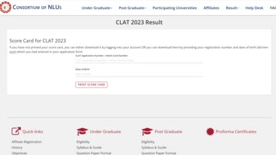 CLAT 2023 results out at consortiumofnlus.ac.in CLAT 2023 results out at consortiumofnlus.ac.in