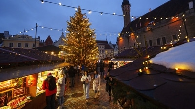 4. Tallinn in Estonia - Held at the Town Hall square, this Christmas Market was founded in 2001 by Paul Oberschneider and is open from Christmas Day until Epiphany. (AP Photo/Pavel Golovkin) 4. Tallinn in Estonia - Held at the Town Hall square, this Christmas Market was founded in 2001 by Paul Oberschneider and is open from Christmas Day until Epiphany. (AP Photo/Pavel Golovkin)