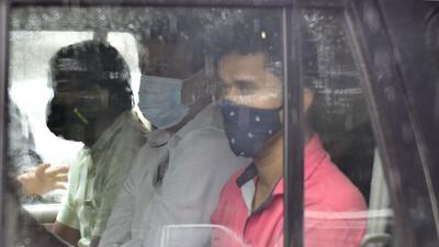 Mumbai, India - June 17, 2021: Former police officer Pradeep Sharma arrested by NIA in the Antilia bomb scare case being taken to Sessions Court from NIA office at Peddar Road, in Mumbai, India, on Thursday, June 17, 2021. (Photo by Anshuman Poyrekar/Hindustan Times) (Anshuman Poyrekar/HT PHOTO) Mumbai, India - June 17, 2021: Former police officer Pradeep Sharma arrested by NIA in the Antilia bomb scare case being taken to Sessions Court from NIA office at Peddar Road, in Mumbai, India, on Thursday, June 17, 2021. (Photo by Anshuman Poyrekar/Hindustan Times) (Anshuman Poyrekar/HT PHOTO)