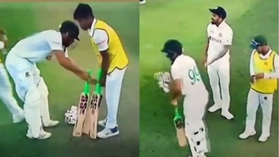 India captain KL Rahul fumes at Najmul Shanto for wasting time India captain KL Rahul fumes at Najmul Shanto for wasting time