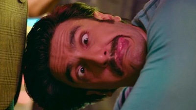 Ranveer Singh in a still from Cirkus. He has given such over-the-top expressions throughout. Ranveer Singh in a still from Cirkus. He has given such over-the-top expressions throughout.