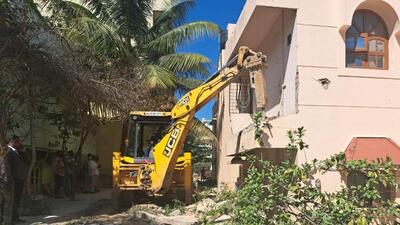 The BBMP on Thursday resumed its anti-encroachment drive in Mahadevapura zone of Karnataka’s Bengaluru (HT Photo) The BBMP on Thursday resumed its anti-encroachment drive in Mahadevapura zone of Karnataka’s Bengaluru (HT Photo)