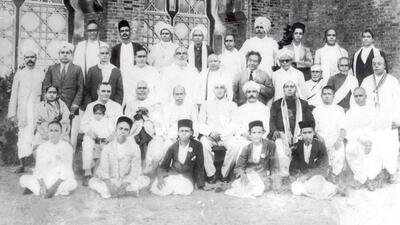 The Music Academy’s 1929 conference in erstwhile Madras. (music academy archives) The Music Academy’s 1929 conference in erstwhile Madras. (music academy archives)