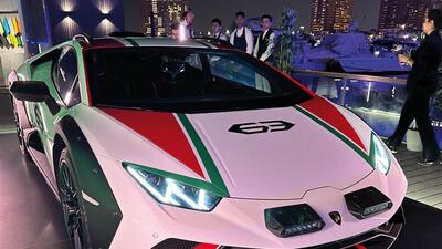 The Sterrato is 44mm higher than the Huracán EVO, and has an increased track width The Sterrato is 44mm higher than the Huracán EVO, and has an increased track width