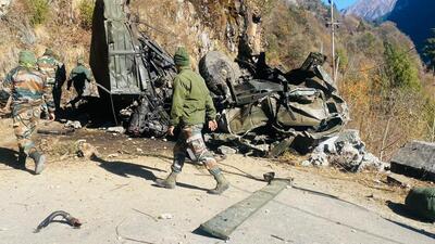 The mangled remains of the truck in which the jawans were travelling (Indian Army) The mangled remains of the truck in which the jawans were travelling (Indian Army)