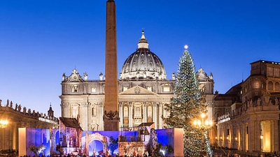 The Vatican, Italy: It is one of those locations that not only welcomes visitors from all over the world throughout the year, but it is also one of those places where Christmas celebrations are beyond description. Visitors to the Vatican City frequently attend the Midnight Mass at St. Peter's Basilica. Don't miss the Christmas tree that the Vatican puts up in Saint Peter's Square! (istockphoto)