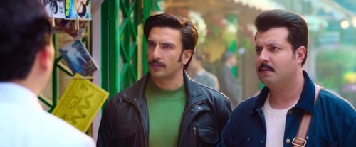 Ranveer Singh and Varun Sharma in the movie. Ranveer Singh and Varun Sharma in the movie.