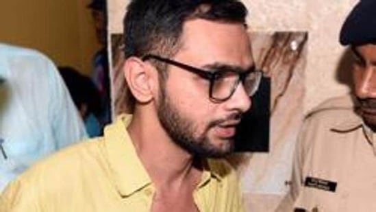 Umar Khalid was given bail by a Delhi court earlier from December 23 to December 30 for attending his sister’s wedding. (HT PHOTO)