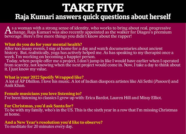 Quick questions with Raja Kumari Quick questions with Raja Kumari