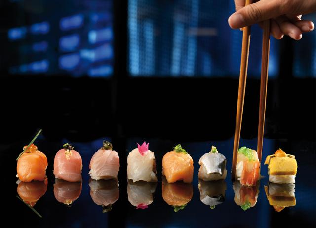 Sushi served at ADRIFT Kaya Sushi served at ADRIFT Kaya