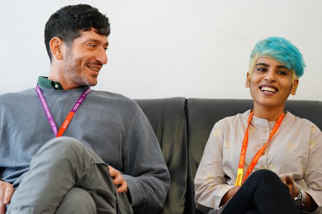 Deepika with film maker Idan Haguel (IFFK) Deepika with film maker Idan Haguel (IFFK)