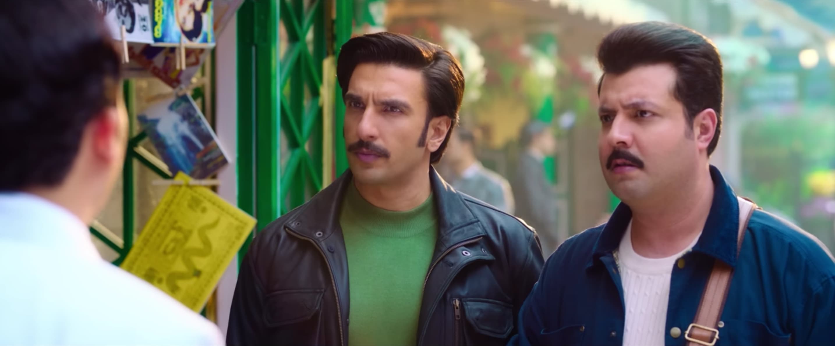 Ranveer Singh and Varun Sharma in the movie.