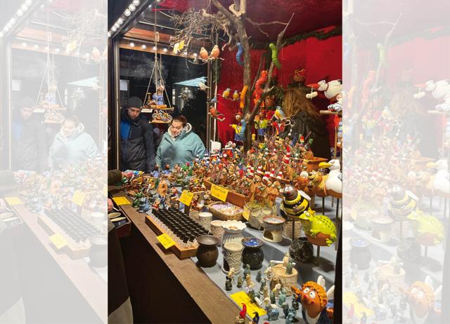 An artisanal toy stall An artisanal toy stall