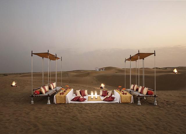 Jaisalmer offers special experiences like dinner by the dunes of Thar while Sufi singers perform Jaisalmer offers special experiences like dinner by the dunes of Thar while Sufi singers perform