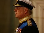 King Charles: Britain's Prince Andrew, Duke of York attends a a vigil.