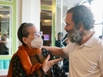Rahul Gandhi and Sonia Gandhi seen together. (Twitter) Rahul Gandhi and Sonia Gandhi seen together. (Twitter)