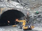 Construction activity at Sela Tunnel in West Kameng district of Arunachal Pradesh (HT) Construction activity at Sela Tunnel in West Kameng district of Arunachal Pradesh (HT)