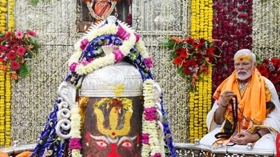 Prime Minister Narendra Modi had visited Shree Mahakaleshwar temple in Ujjain, Madhya Pradesh, and performed darshan and pooja. (HT_PRINT)