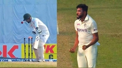 Litton Das was cleaned up by Mohammed Siraj in the 2nd Test