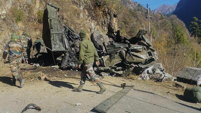 The truck which met with the accident was part of a three-vehicle convoy. (PTI) The truck which met with the accident was part of a three-vehicle convoy. (PTI)