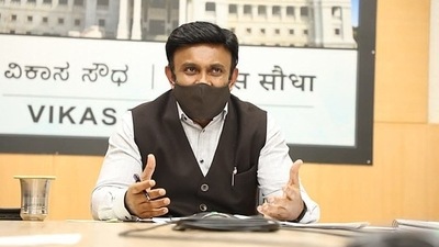 Karnataka health minister Dr K Sudhakar. Karnataka health minister Dr K Sudhakar.