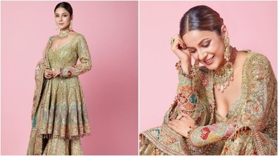 Shehnaaz Gill is an absolute fashionista. The actor keeps slaying fashion goals like a pro with snippets from her fashion diaries on her Instagram profile on a regular basis. Be it slaying like a queen in a pantsuit, or showing us how to perfectly deck up for the festive season with the necessary bling, Shehnaaz’s fashion diaries are droolworthy as well as envy-inducing. The actor, a day back, shared a slew of pictures from one of her recent fashion photoshoots and made us drool again. (Instagram/@shehnaazgill) Shehnaaz Gill is an absolute fashionista. The actor keeps slaying fashion goals like a pro with snippets from her fashion diaries on her Instagram profile on a regular basis. Be it slaying like a queen in a pantsuit, or showing us how to perfectly deck up for the festive season with the necessary bling, Shehnaaz’s fashion diaries are droolworthy as well as envy-inducing. The actor, a day back, shared a slew of pictures from one of her recent fashion photoshoots and made us drool again. (Instagram/@shehnaazgill)