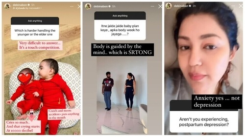 Debina Bonnerjee talks about her daughters and anxiety via Instagram Stories. Debina Bonnerjee talks about her daughters and anxiety via Instagram Stories.