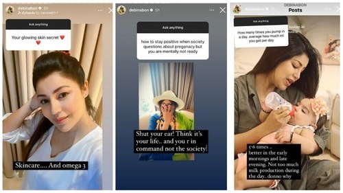 Debina Bonnerjee talks about her skin, societal pressure and breastfeeding via Instagram Stories. Debina Bonnerjee talks about her skin, societal pressure and breastfeeding via Instagram Stories.