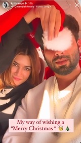 Kriti Sanon shares video with Shahid Kapoor via Instagram Stories. Kriti Sanon shares video with Shahid Kapoor via Instagram Stories.