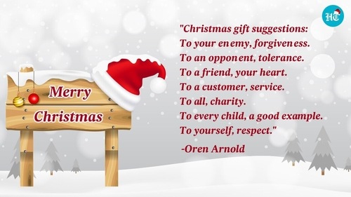 Christmas is round the corner.