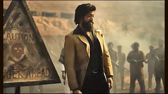 ‘My vision is, let me work with people who are hungry and passionate. (Not) people who are looking at my box-office numbers,’ says Yash, seen here in a still from KGF 2.