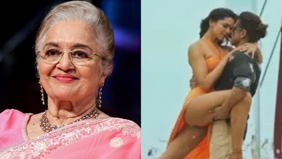 Veteran actor Asha Parekh reacts to the controversy surrounding the song Besharam Rang from Pathaan. Veteran actor Asha Parekh reacts to the controversy surrounding the song Besharam Rang from Pathaan.